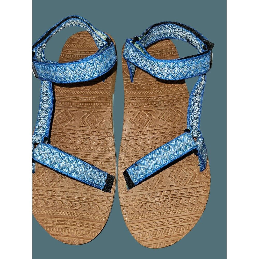 Muk Lux Sport Bar Sandals Adjustable Hoop & Loop Straps Women Size 10 Summer - Picture 3 of 10